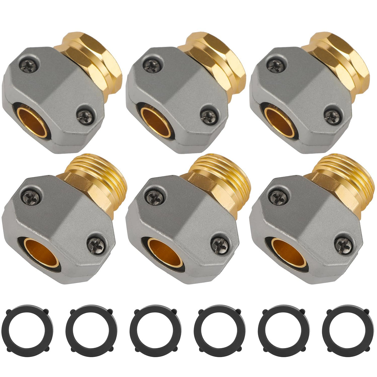 AuySier aluminum female hose connector ready for quick, leak-free repairs.