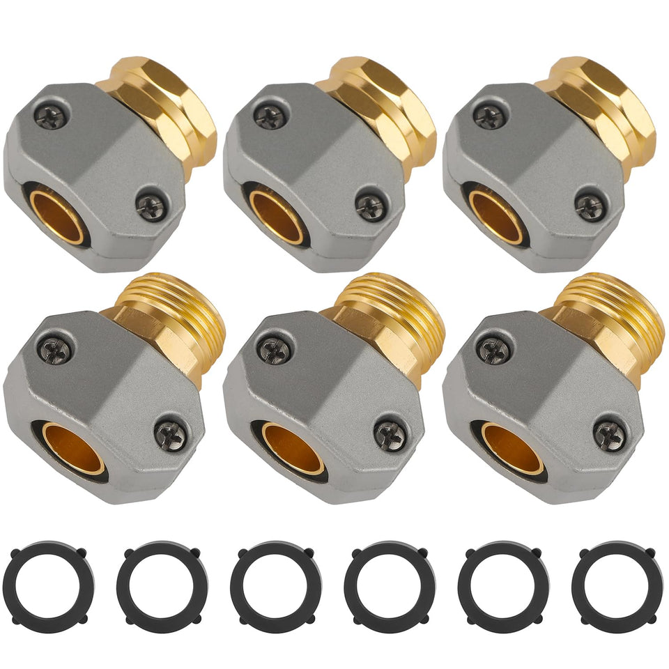 AuySier aluminum female hose connector ready for quick, leak-free repairs.