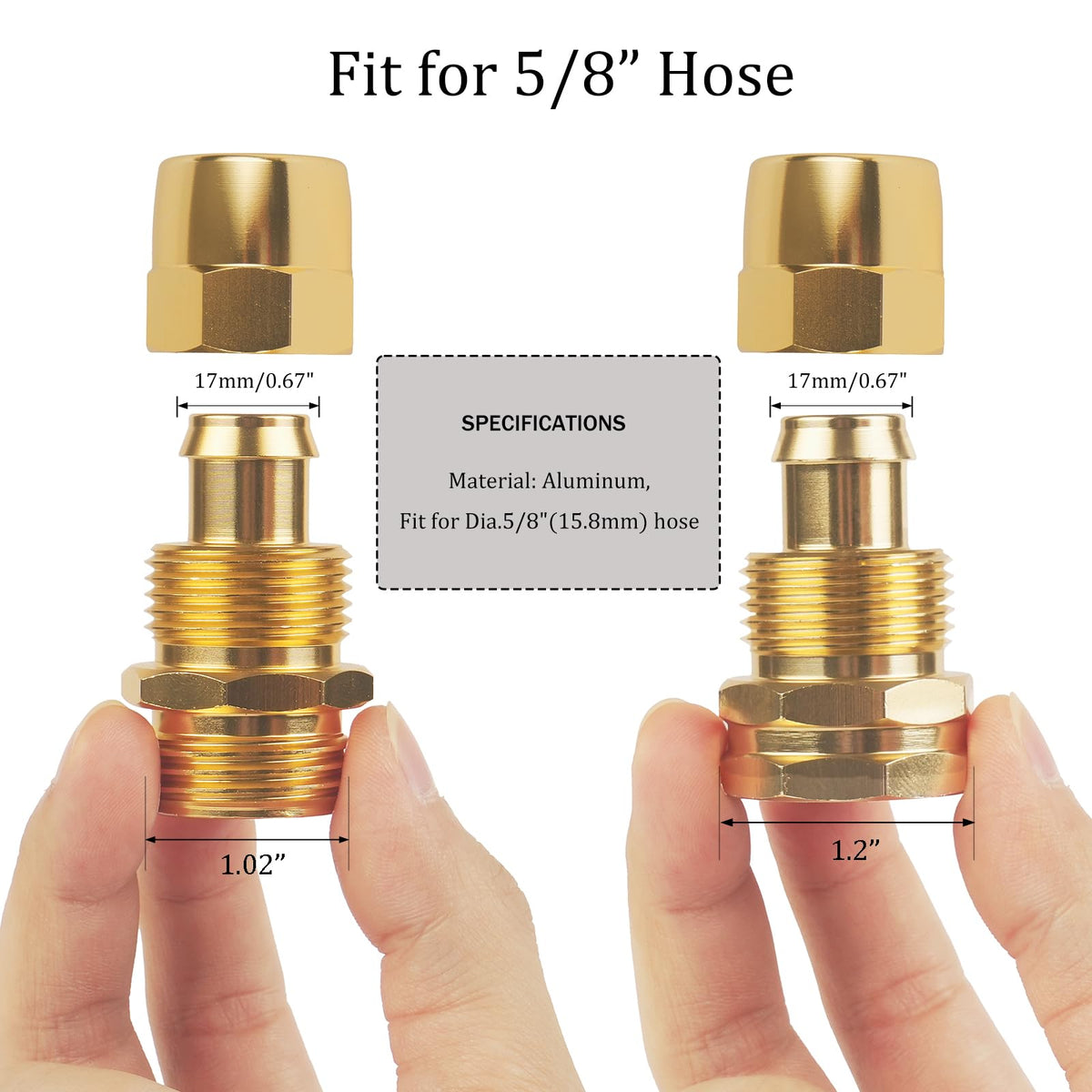 AuySier female connector highlights a secure, leak-free hose repair.