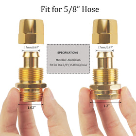 AuySier female connector highlights a secure, leak-free hose repair.