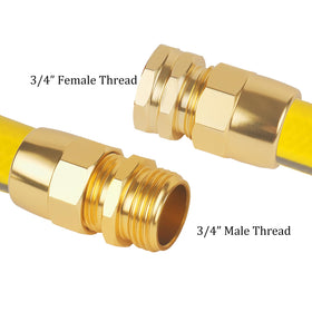 AuySier male connector demonstrates a durable, tight hose end connection.