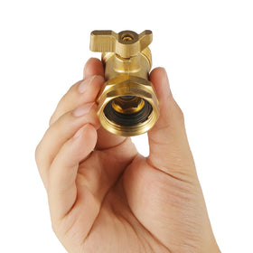 AuySier leak-proof connection demo with shut-off valve.