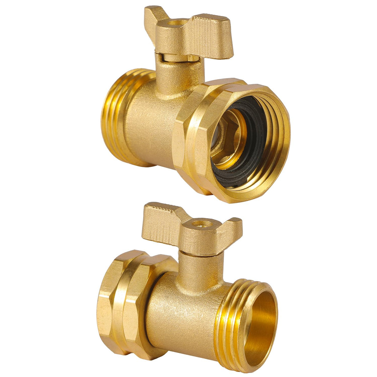 AuySier valve installed on hose line demonstrating compatibility.