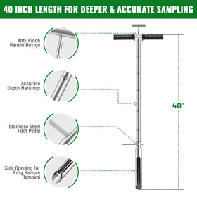 AUZEKER heavy-duty stainless steel construction for long-term outdoor use.