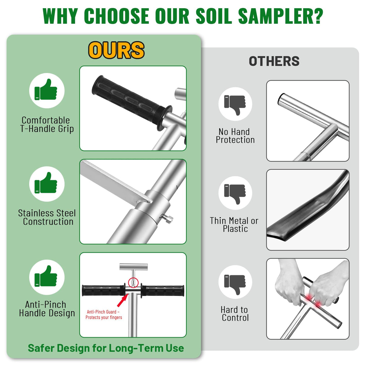 AUZEKER versatile tool suitable for lawn, garden, and farm applications.