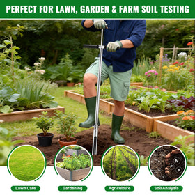 AUZEKER T-handle ergonomic design facilitates comfortable, controlled sampling.