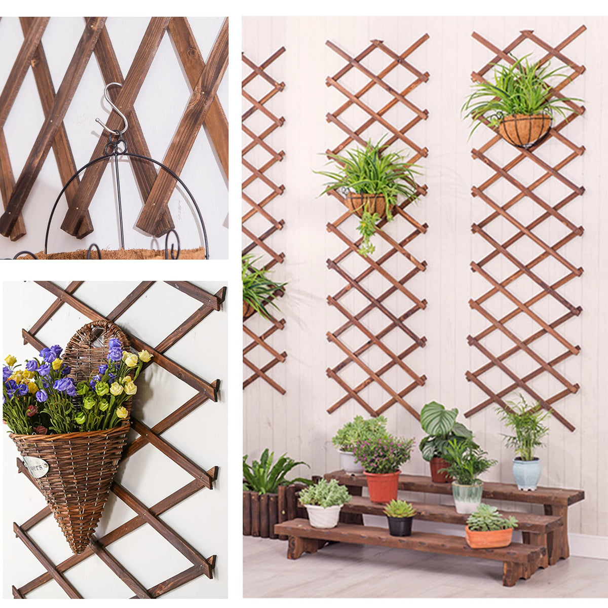 Avalution 2-pack fence panels enable scalable trellis layouts.