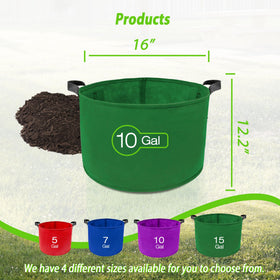 Avalution grow bags are lightweight and foldable for simple storage