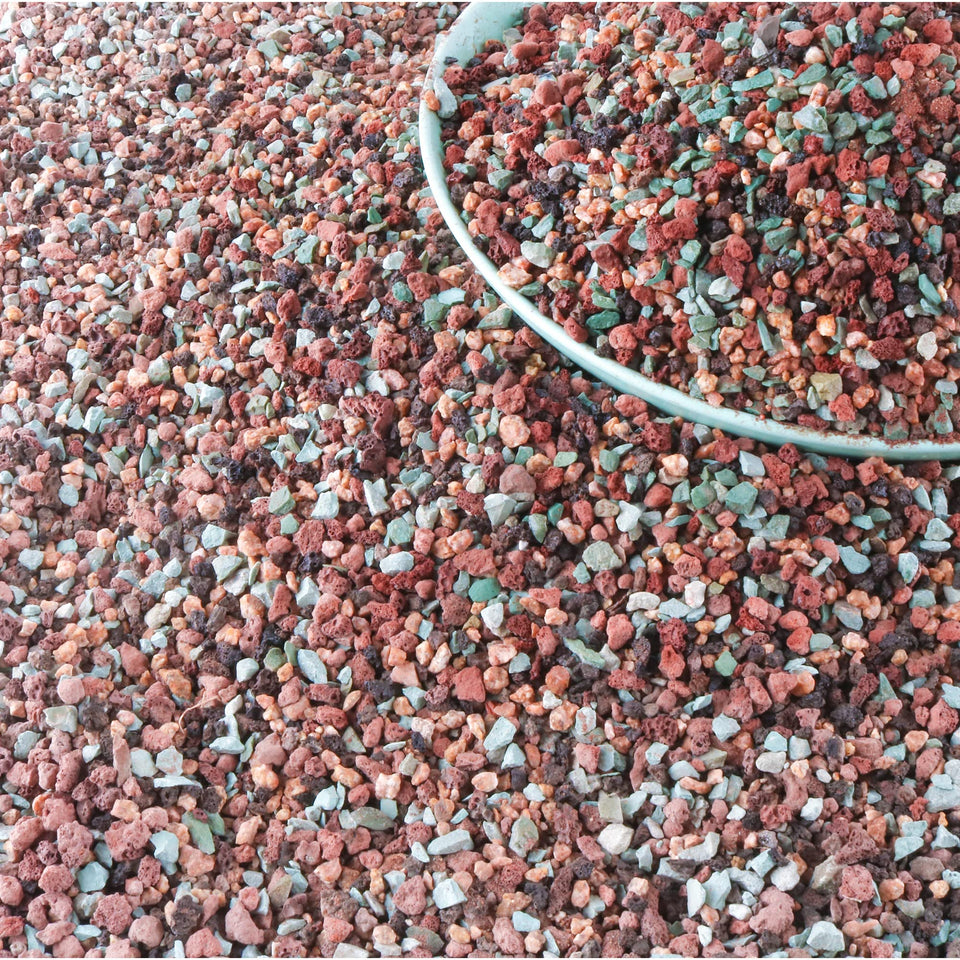 Avalution lava rock mix close-up highlighting drainage for succulents