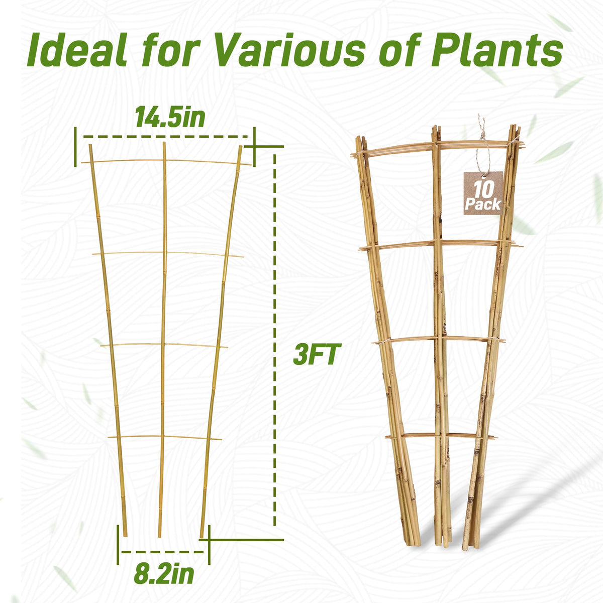 Avalution lightweight durable trellis ideal for vines and flowering climbers.