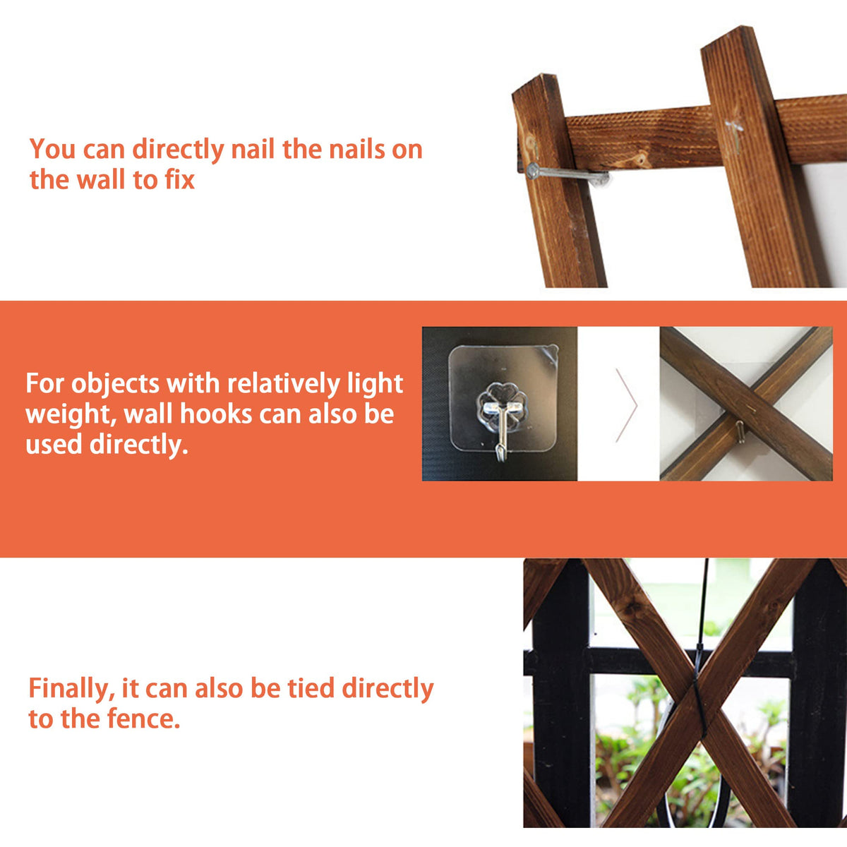 Avalution natural wood lattice frame enhances outdoor garden aesthetics.