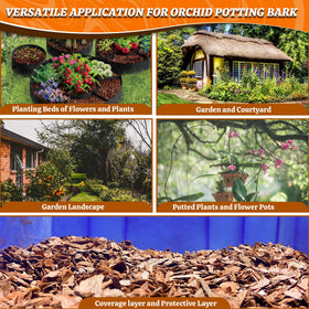Avalution Orchid Bark 3qt packaging offers easy storage and ready-to-use mulch.
