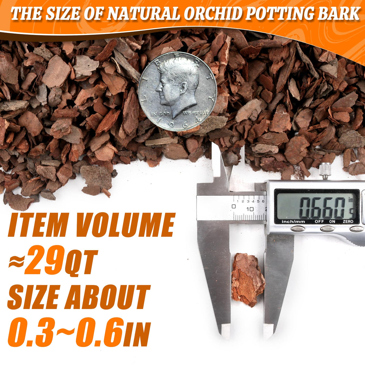 Avalution Orchid Bark is pH-neutral and pre-sterilized for a clean medium.