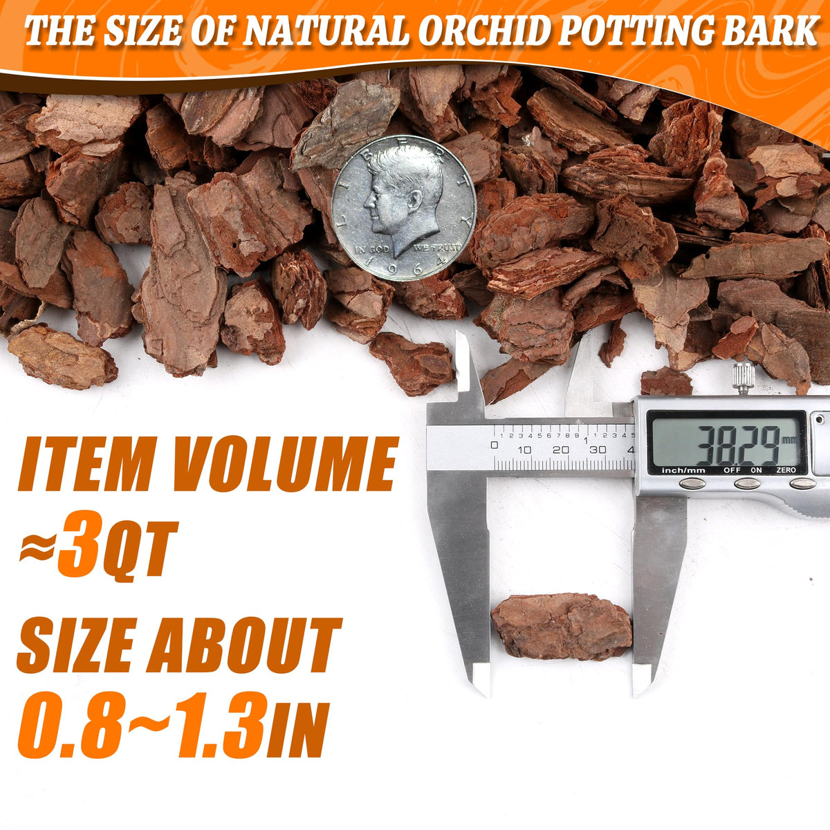 Avalution Orchid Bark pH-neutral and pre-sterilized for a clean growing medium.