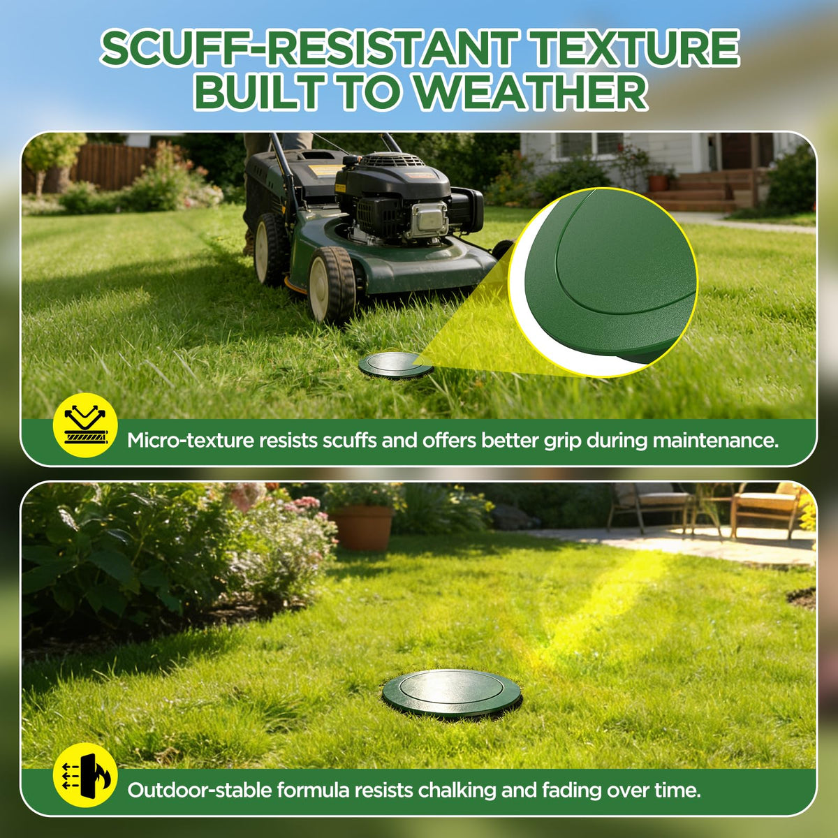 Avanhitch compatible with yard drainage systems to move water underground.