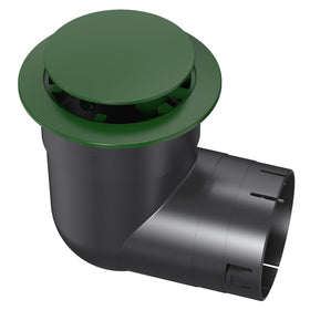 Avanhitch 4 inch pop up emitter with elbow directs water away from foundation