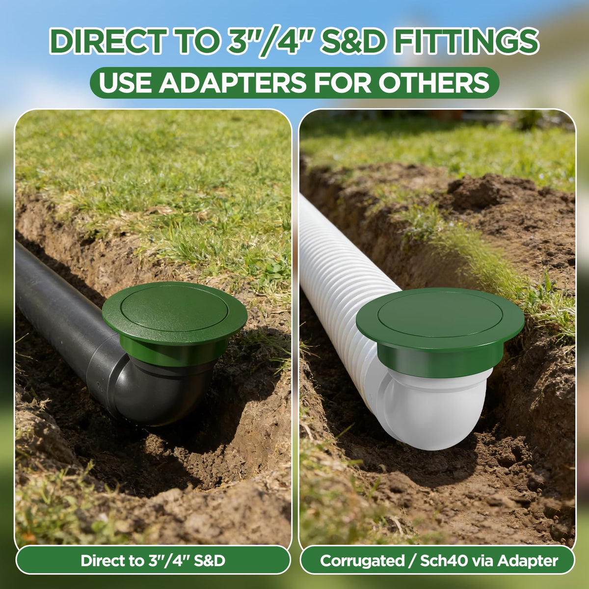 Avanhitch Pop Up Drainage Emitter dual-rod-action highlights smooth operation.