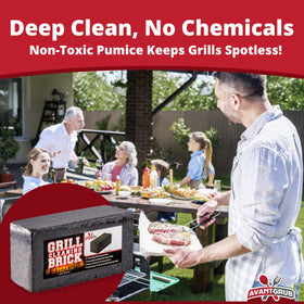 Avant Grub brick wrapped around grate highlights thorough grease removal from all sides