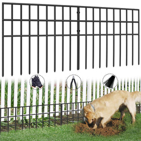 AVELOTUUG 10-panel fence shows a no-dig yard barrier for safety