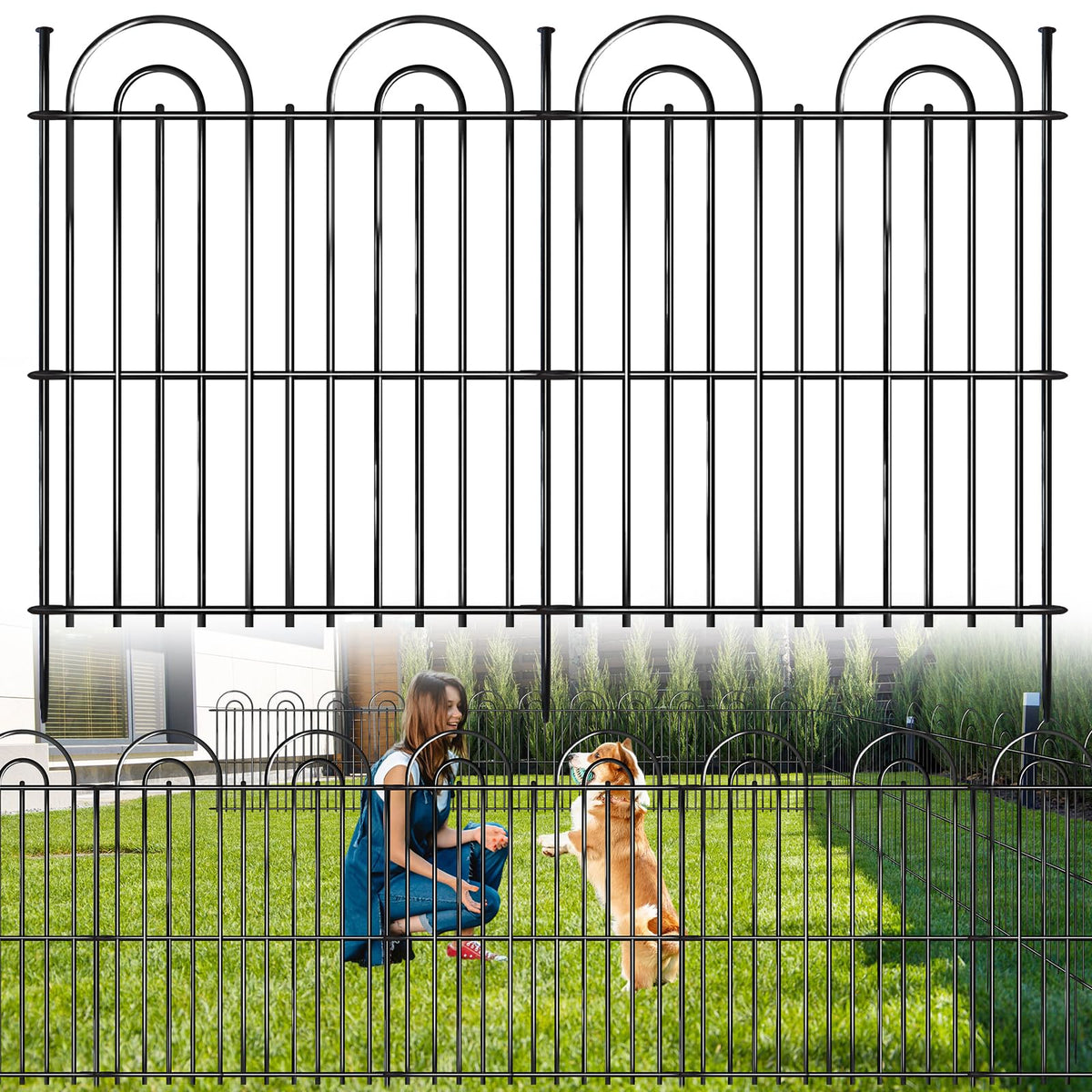 AVELOTUUG 25-panel garden fence forms a decorative border that helps define your space.
