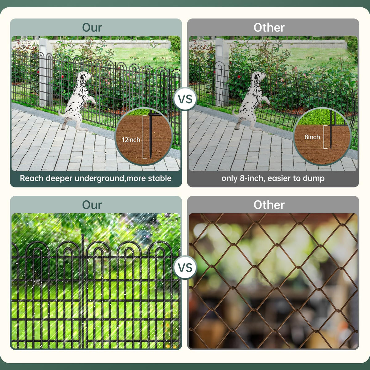 AVELOTUUG barrier helps deter dogs and small animals from garden beds.