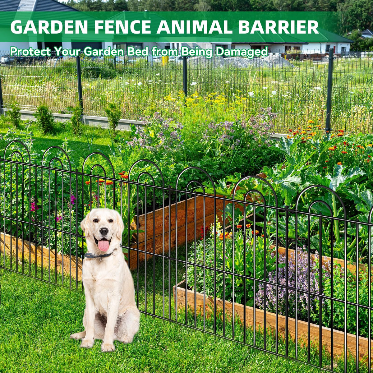 AVELOTUUG decorative garden fence blends with yard style while reducing maintenance.