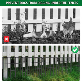 AVELOTUUG garden-border decorative fence adds a tidy boundary for flower beds.