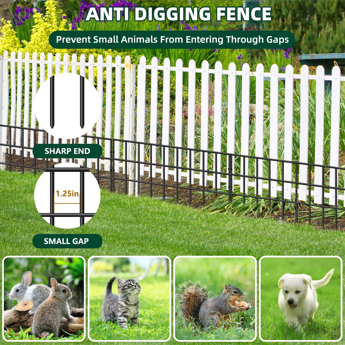 Garden edging border created by AVELOTUUG panels around beds