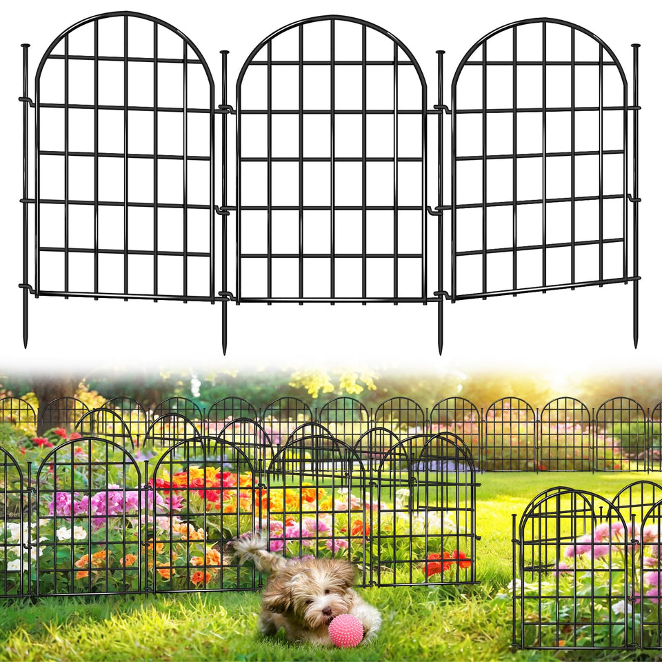AVELOTUUG garden fence arch: durable arched border for pet safety