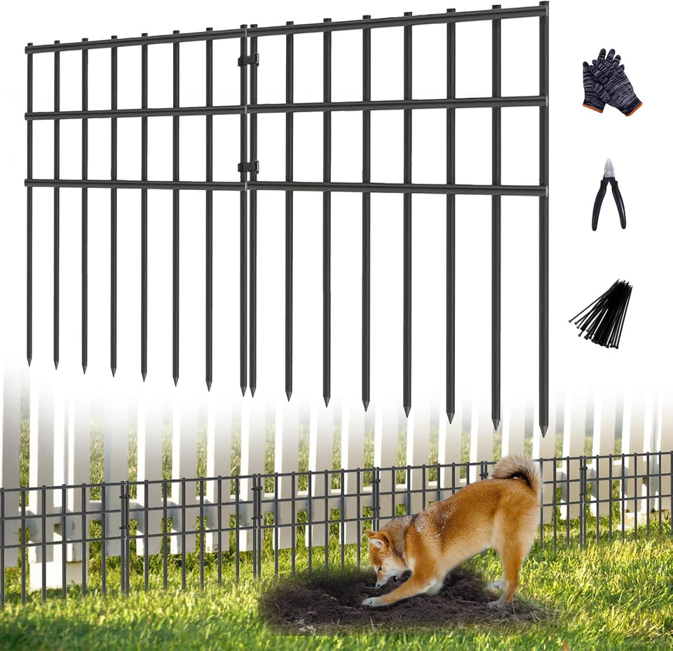 AVELOTUUG garden fence front view shows sturdy boundary protection
