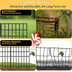 AVELOTUUG garden fence rustproof finish resists weather for outdoor use