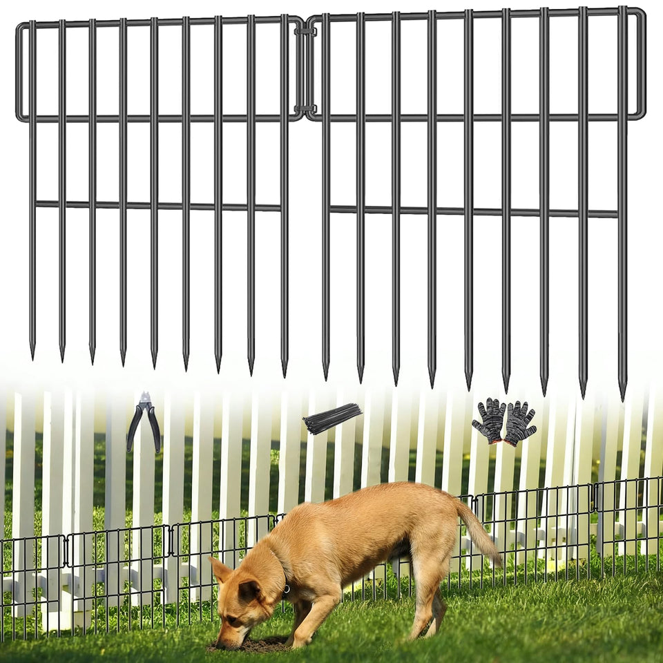 AVELOTUUG no-dig dog fence panels keep pets contained without digging.