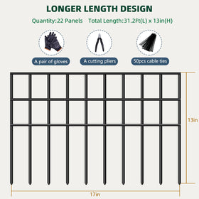 Rustproof welded AVELOTUUG fence with gap reduced to 1.5 inches