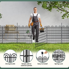 AVELOTUUG no-dig fence gate enables quick, tool-free setup and flexibility.