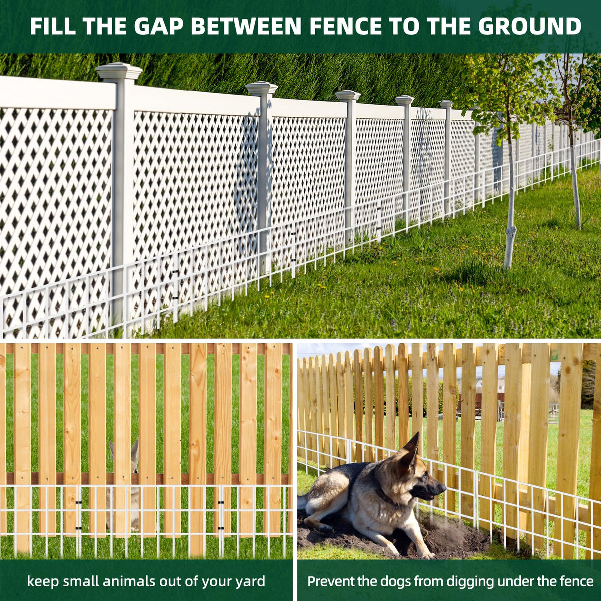 AVELOTUUG rustproof metal fence panel withstands weather and wear.