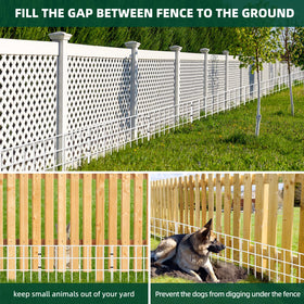 AVELOTUUG rustproof metal fence panel withstands weather and wear.