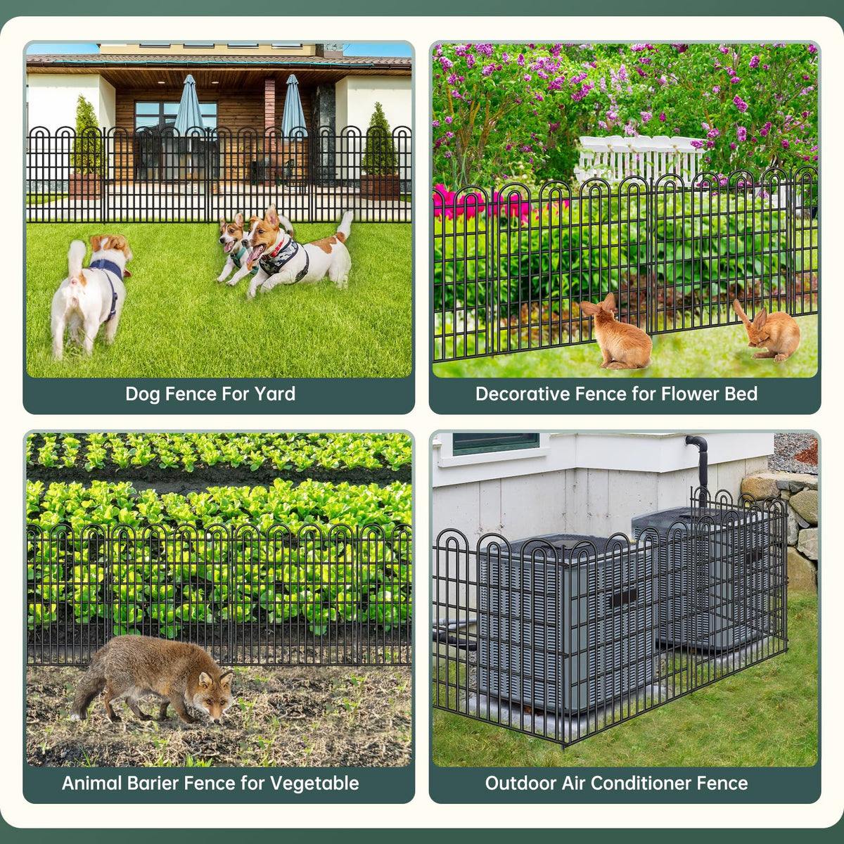 AVELOTUUG clear view garden with sturdy fence panels during all weather.