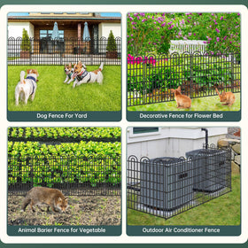 AVELOTUUG clear view garden with sturdy fence panels during all weather.
