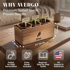 AVERGO gardening tools image shows essential starter tools.