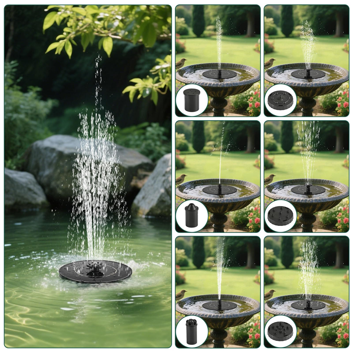 Avinory 1W stabilizer base ensuring steady fountain performance