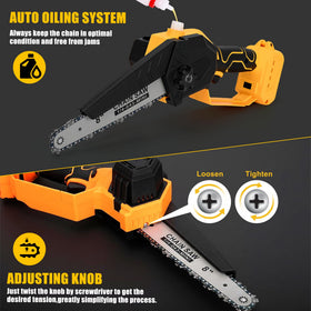 Avitomo 18 ft/s chain speed enables fast, clean cuts.