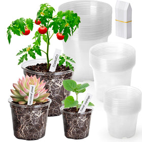 avoidsun clear nursery pot 3 inch for precise root monitoring and easy watering checks