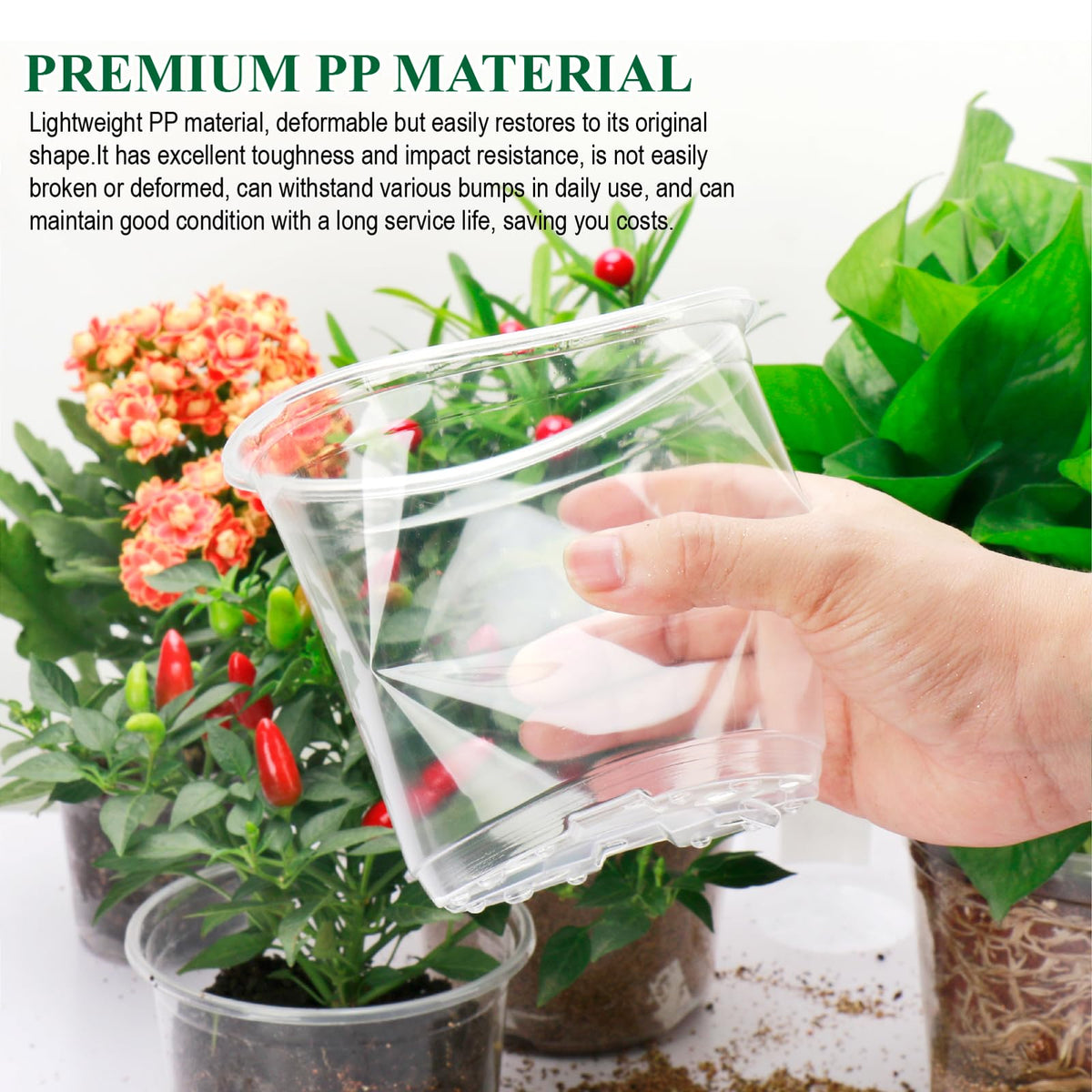 avoidsun durable PET pot resists cracking and UV fade for repeated seasonal use