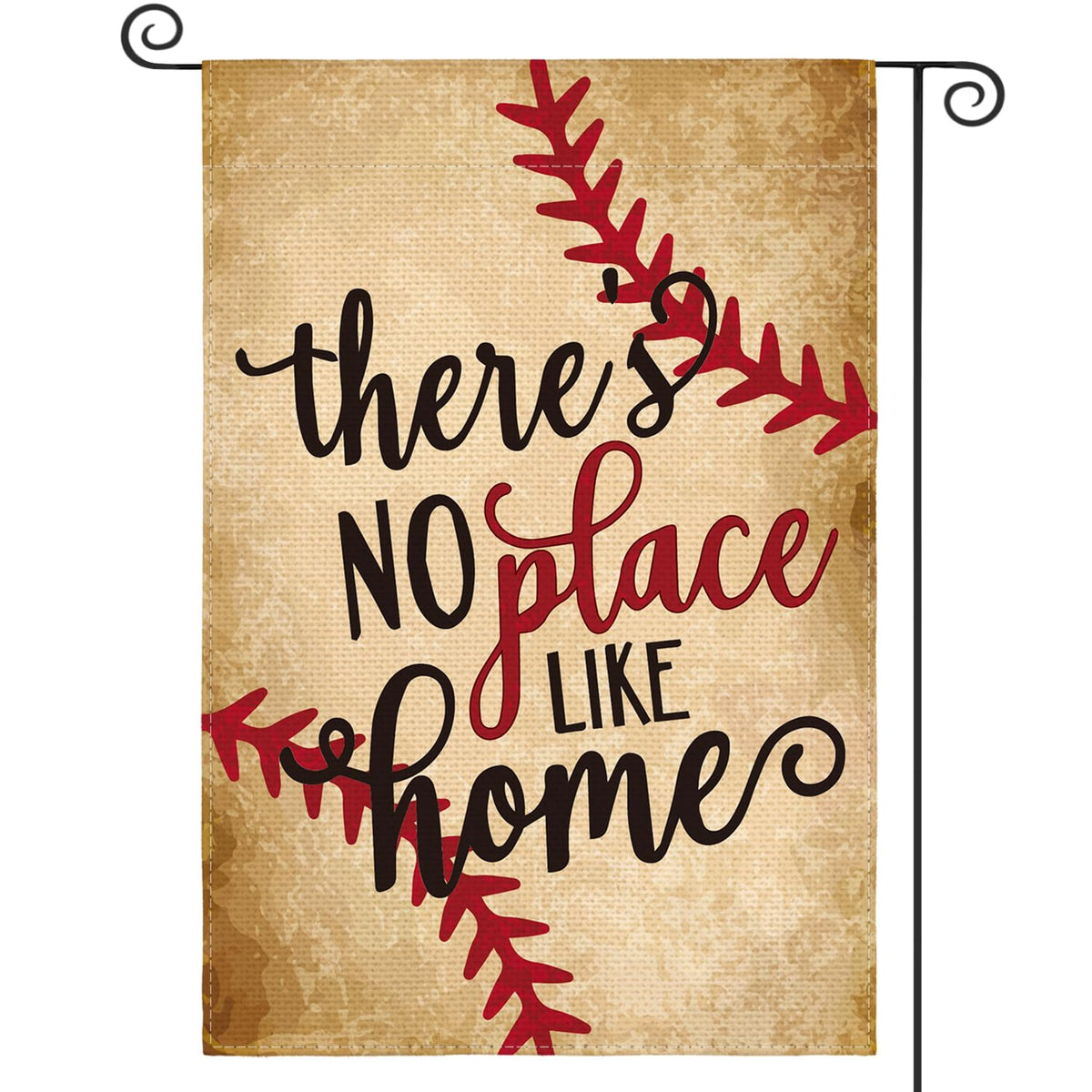 AVOIN Colorlife baseball flag vertical double-sided for outdoor decor.