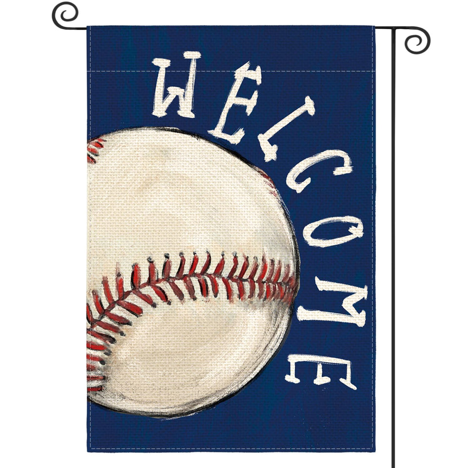 AVOIN colorlife baseball garden flag 12x18 for outdoor porch display with double-sided print