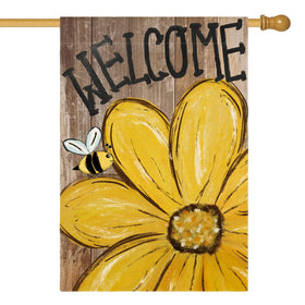 AVOIN colorlife Bee Sunflower flag 28x40 brightens outdoor spaces with seasonal charm.