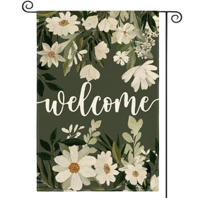 AVOIN colorlife Daisy Spring Flowers flag front view, boosting curb appeal with vibrant seasonal welcome.