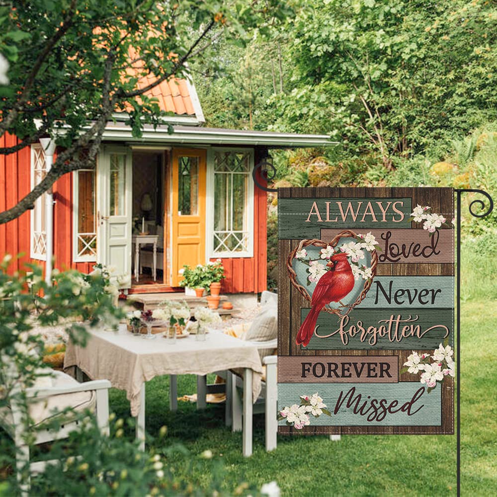 Double sided flag design ensures readable text from every angle on your porch