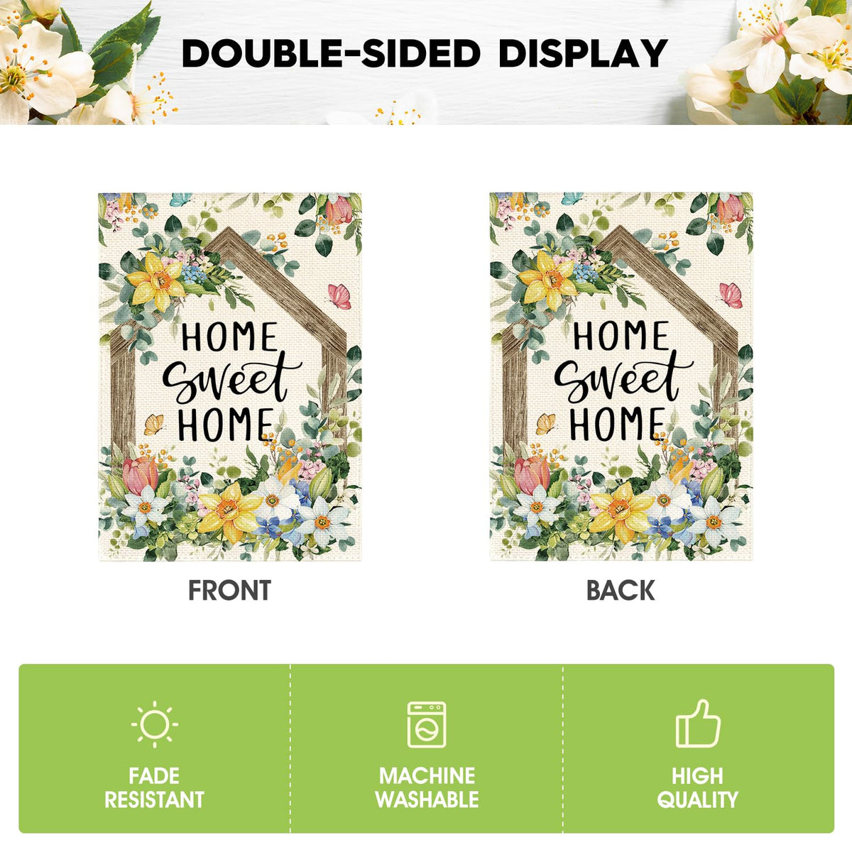 AVOIN colorlife Double-sided flag design ensures visibility from any angle