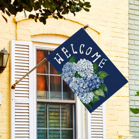 AVOIN colorlife double-sided hydrangea flag visible from both sides